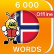 أيقونة البرنامج: 6000 Words - Learn Norweg…