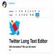 Programikonen: Twitter Long Text Editor