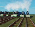 drive thomas and his frends off a cliff