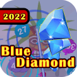 Blue FFF Diamond - Ball Blast
