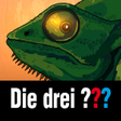 Symbol des Programms: Die drei   Chamäleonbande