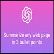 Symbol des Programms: ChatGPT Summarizer
