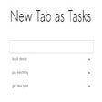 Programikonen: New Tab as Tasks