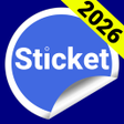 أيقونة البرنامج: Sticket - WhatsApp Sticke…