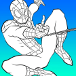 Spider Boy Super Coloring Book
