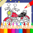 Coloring Motor Bike Racing
