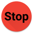 Symbol des Programms: Stop