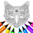 Programikonen: Animal coloring mandala p…