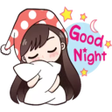 Good Morning  Night Stickers