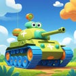 Animated puzzles tank icon