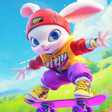 프로그램 아이콘: Skate Bunny Puzzle Rush