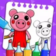 Pig Horror Coloring App icon