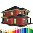 House Coloring Book icon