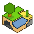 プログラムのアイコン：Minetest