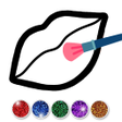 Icona del programma: Glitter Toy Lips with Mak…