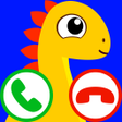أيقونة البرنامج: fake call dinosaur game