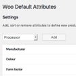 Programikonen: Woo Default Attributes