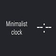 أيقونة البرنامج: Minimalist clock