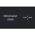 Minimalist clock