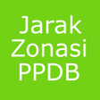 Ikon program: Jarak Zonasi PPDB Online …