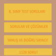 8.Sınıf Tüm Dersler Test Çöz