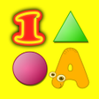 Letters Numbers Colors Shapes Flashcards for kids icon