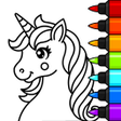 Programikonen: Unicorn Coloring Book  Ga…