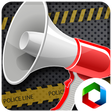 Police megaphone bullhorn - prank game icon
