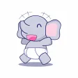 Baby Elephant Stickers for Whatsapp -WAStickerApps