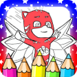 Icon of program: Pj super heroes coloring …