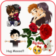Hug Me Love Stickers & valentineday emoji