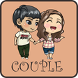 ไอคอนของโปรแกรม: Cute Couple Wallpaper