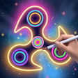 Ikona programu: Draw Neon Glow Finger Spi…