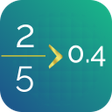 أيقونة البرنامج: Fraction Decimal Calculat…