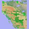Scenic Map Western Canada