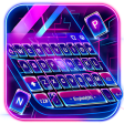 Neon Light Line Keyboard Theme