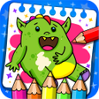 プログラムのアイコン：Fantasy Coloring Book  Ga…