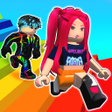 ไอคอนของโปรแกรม: Rainbow Race: Obby Dash