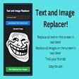 Text and Image Replacer Extension