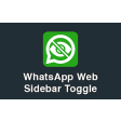 WhatsApp Web Sidebar Toggle