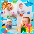 Collage baby photo frame