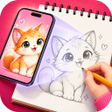 ไอคอนของโปรแกรม: Glowtrace: AR Drawing Tr…