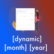 أيقونة البرنامج: Dynamic Month amp Year in…