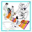 プログラムのアイコン：Coloring Superhero Cool: …