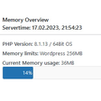 Programikonen: WP-Memory-Usage