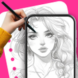 Icoon van programma: AR Draw Sketch: Trace Ani…