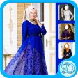 Party Hijab Gown Photo Frame