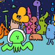 プログラムのアイコン：かわいい壁紙 スペースタウン