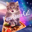 Funny Theme-Pizza Space Cat-
