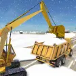 Snow Excavator Gigantic Crane 3D: Snow Plow Game